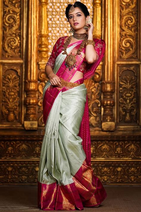 traditional kanchipuram sarees.